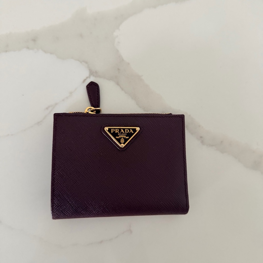 Prada small saffiano leather wallet
